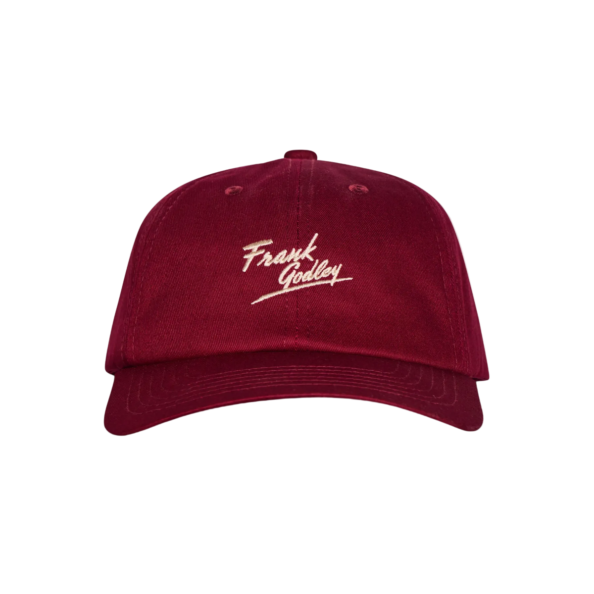 Burgundy and Stone Signature Script Cap
