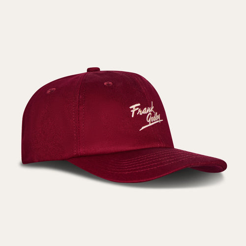 Burgundy and Stone Frank Godley Signature Script Cap
