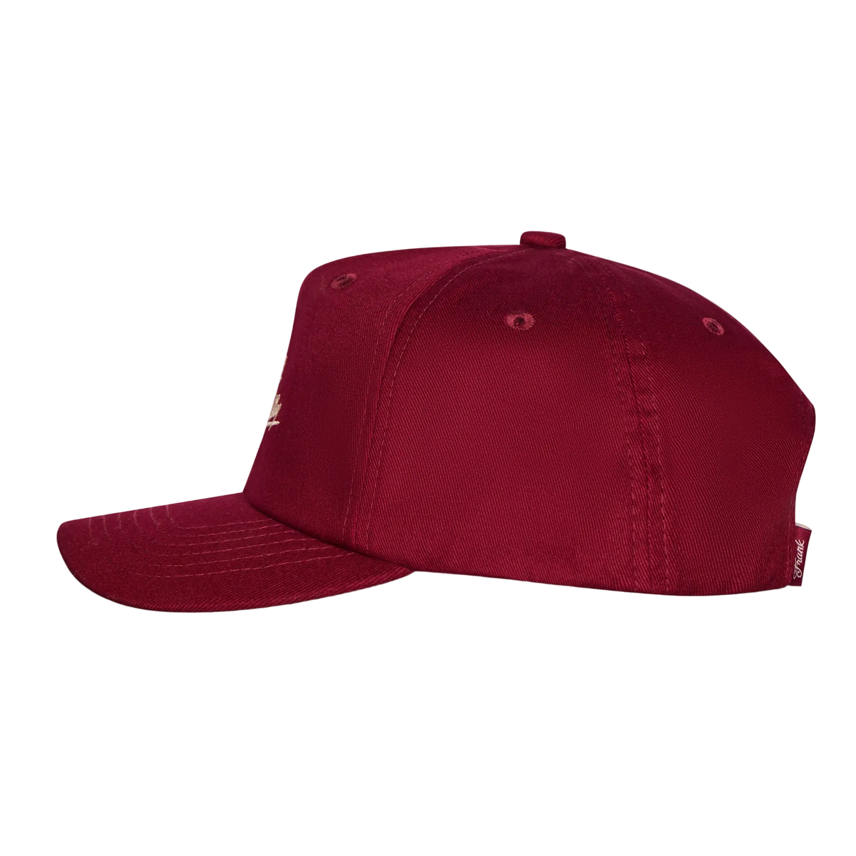 Burgundy and Stone Signature Script Cap