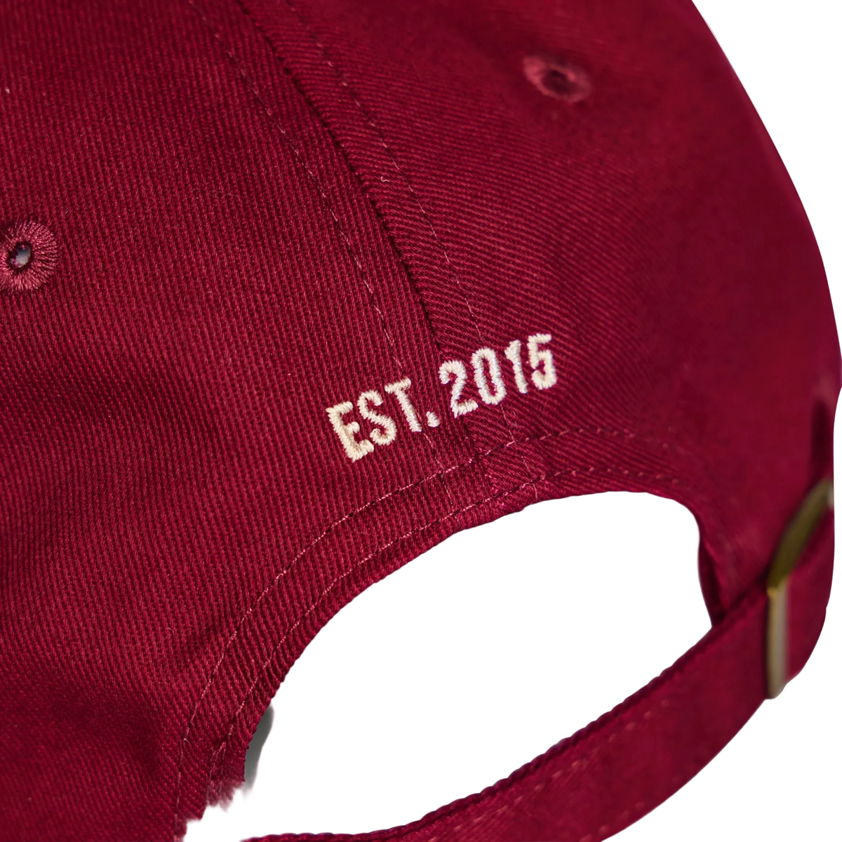 Burgundy and Stone Signature Script Cap