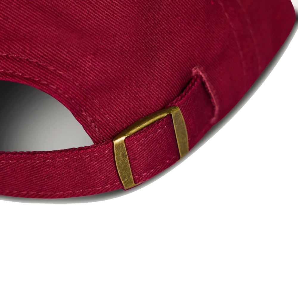 Burgundy and Stone Signature Script Cap
